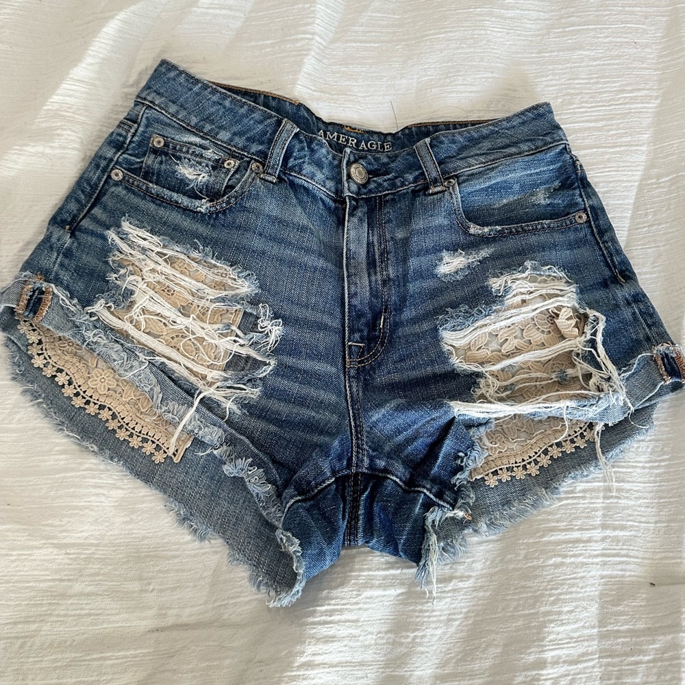 American eagle jean shorts